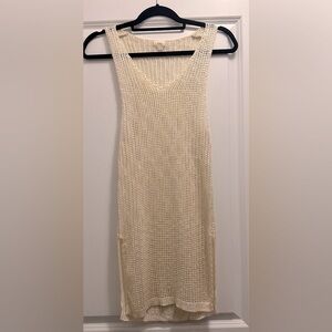 Cream beach  swim Cover Up - s/m